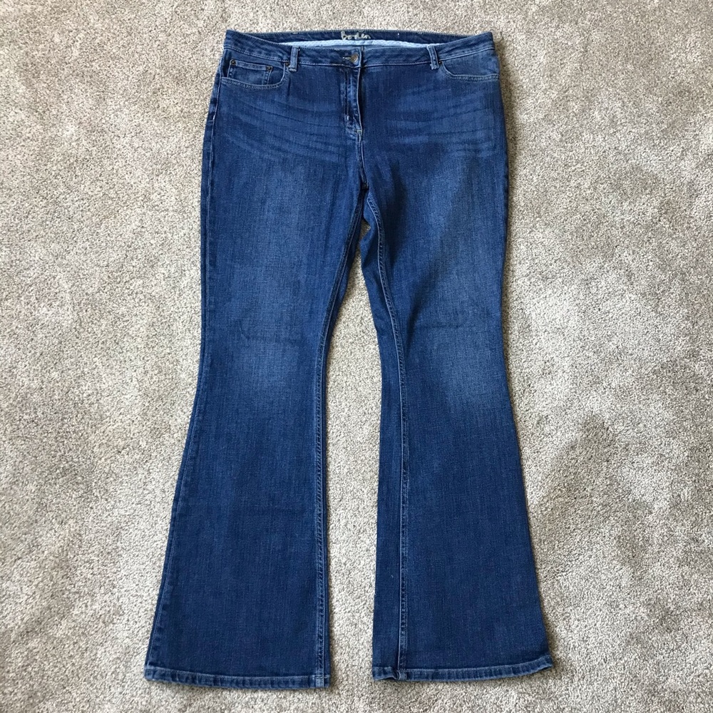 Boden Women's Dark Blue Boot Cut Jeans